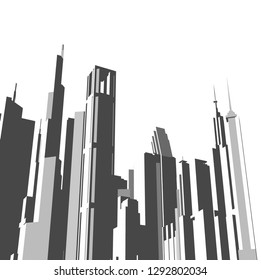 city 3d illustration