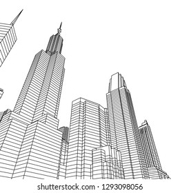 city 3d illustration