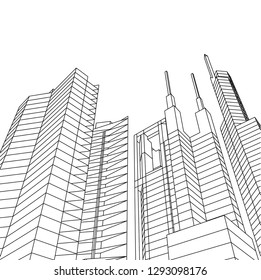 city 3d illustration