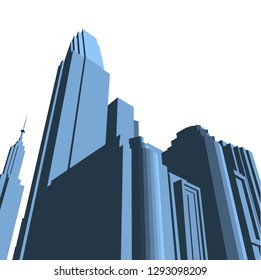 city 3d illustration