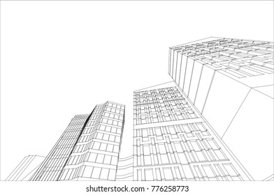 city, 3d illustration