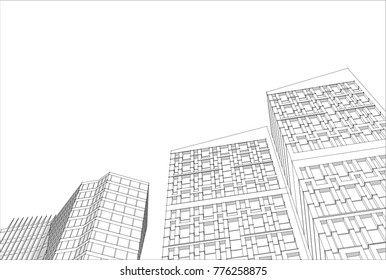 city, 3d illustration