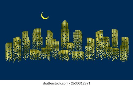Fundo abstrato da cidade, tema futurista, fundo de engenharia civil.