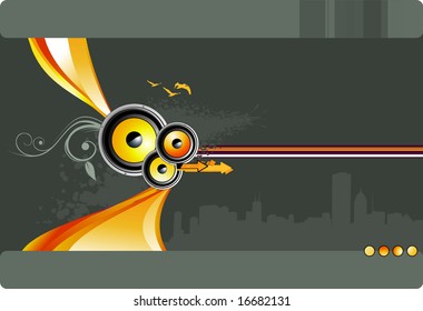 city abstract illustration