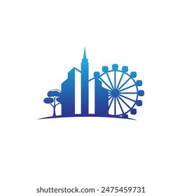 city abstract logo modern style