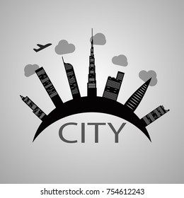
City abstraction vector EPS10