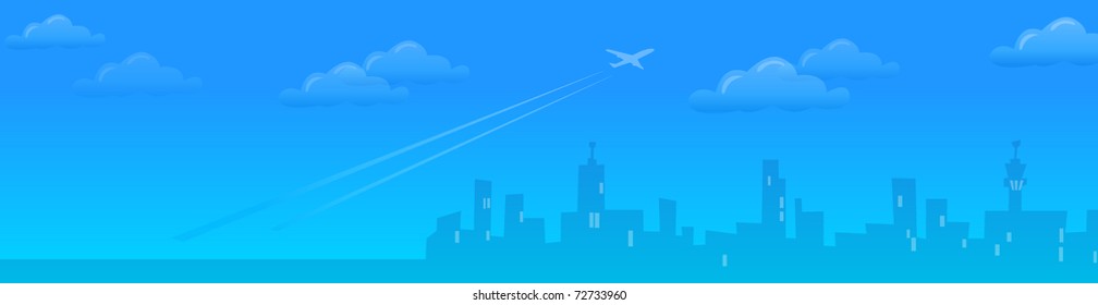 City & Airplane