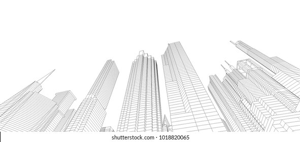 city architecture 3d