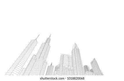 city architecture 3d