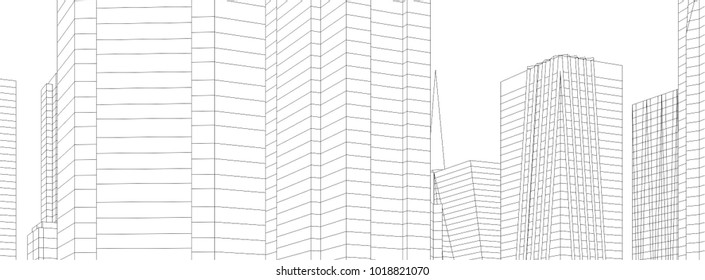 city architecture 3d