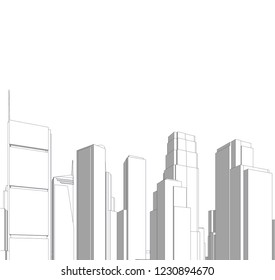 city architecture 3d