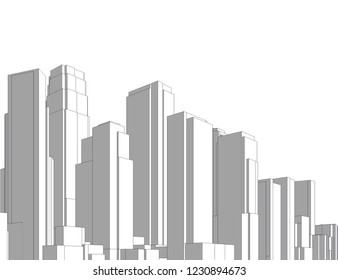 city architecture 3d