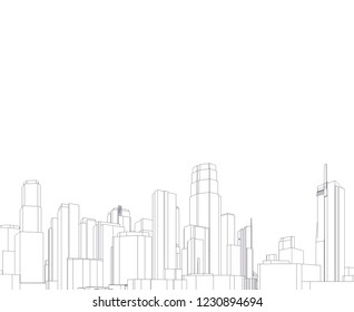 city architecture 3d