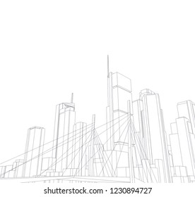 city architecture 3d