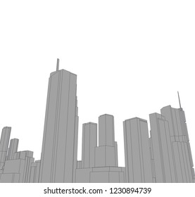 city architecture 3d