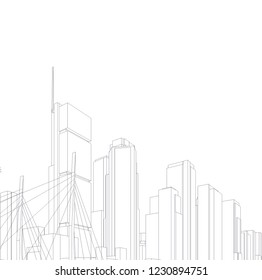 city architecture 3d