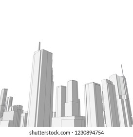 city architecture 3d