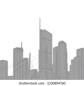 city architecture 3d