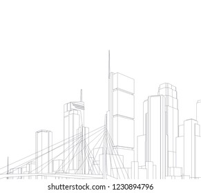 city architecture 3d