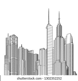 city architecture 3d