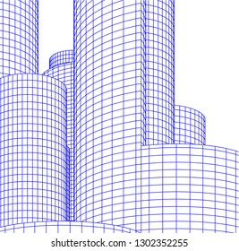 city architecture 3d