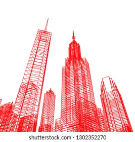 city architecture 3d