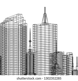 city architecture 3d