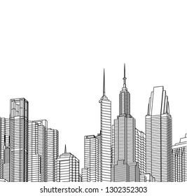 city architecture 3d