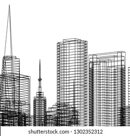 city architecture 3d