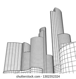 city architecture 3d