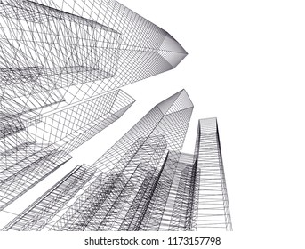 city architecture building 3d 