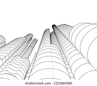 city architecture building 3d 