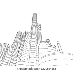 city architecture building 3d 