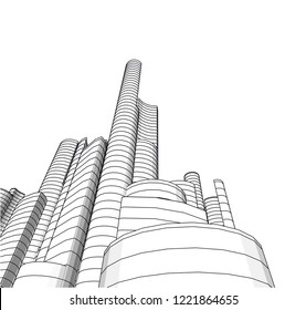 city architecture building 3d 