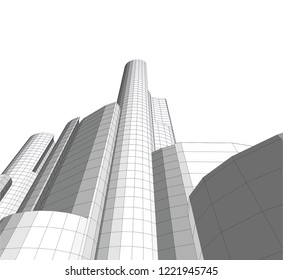 city architecture building 3d 