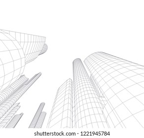 city architecture building 3d 