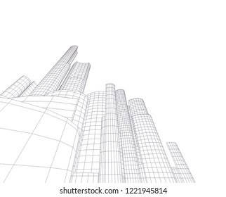 city architecture building 3d 