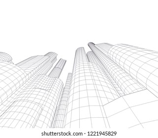 city architecture building 3d 