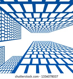 City architecture building, icon