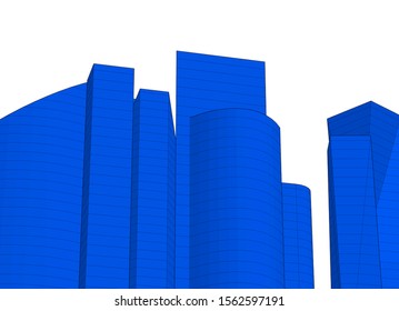 city architecture buildings abstract 3d 