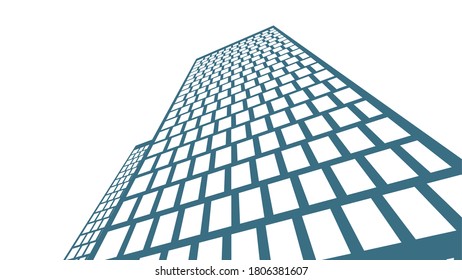 City architecture buildings, vector icon