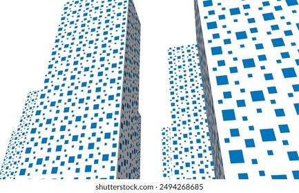 City architecture concept 3d illustration
