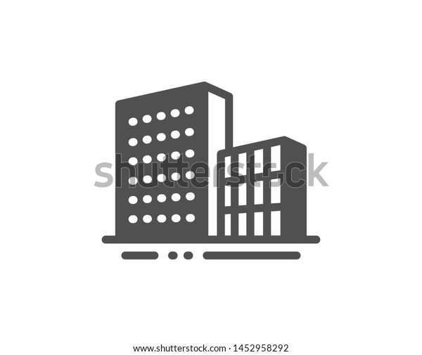 City Architecture Sign Buildings Icon Skyscraper Stock Vector (Royalty ...