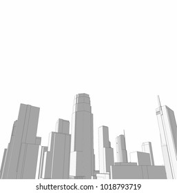 city architecture vector