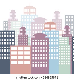 city architecture, vector eps10