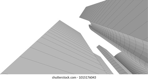 city architecture vector illustration