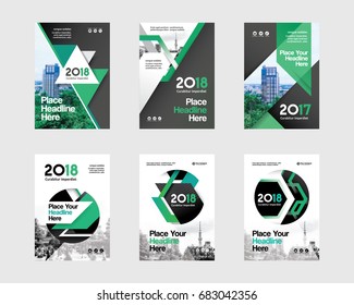 City Background Business Book Cover Design Template Set in A4. Can be adapt to Brochure, Annual Report, Magazine,Poster, Corporate Presentation, Portfolio, Flyer, Banner, Website