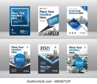 City Background Business Book Cover Design Template Set in A4. Can be adapt to Brochure, Annual Report, Magazine,Poster, Corporate Presentation, Portfolio, Flyer, Banner, Website