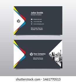 City Background Business Card Design Template. Can be adapt to Brochure, Annual Report, Magazine,Poster, Corporate Presentation, Portfolio, Flyer, Website