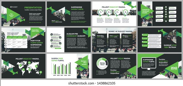 City Background Business Company Presentation with Infographics. Corporate Design Media Layout, Book Cover, Flyer, Brochure, Annual Report for Advertising and 